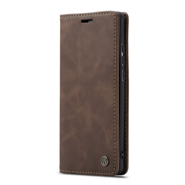 Sandsberg | CaseMe-013 Multifunktionale Retro Matt Horizontale Klapp-Lederhülle für Huawei P30, mit Kartenfach & Halter & Geldbörse (Kaffee)