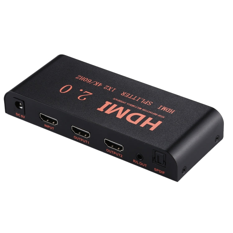 Sandsberg | CY-041 1X2 HDMI 2.0 4K/60Hz Splitter, EU-Stecker