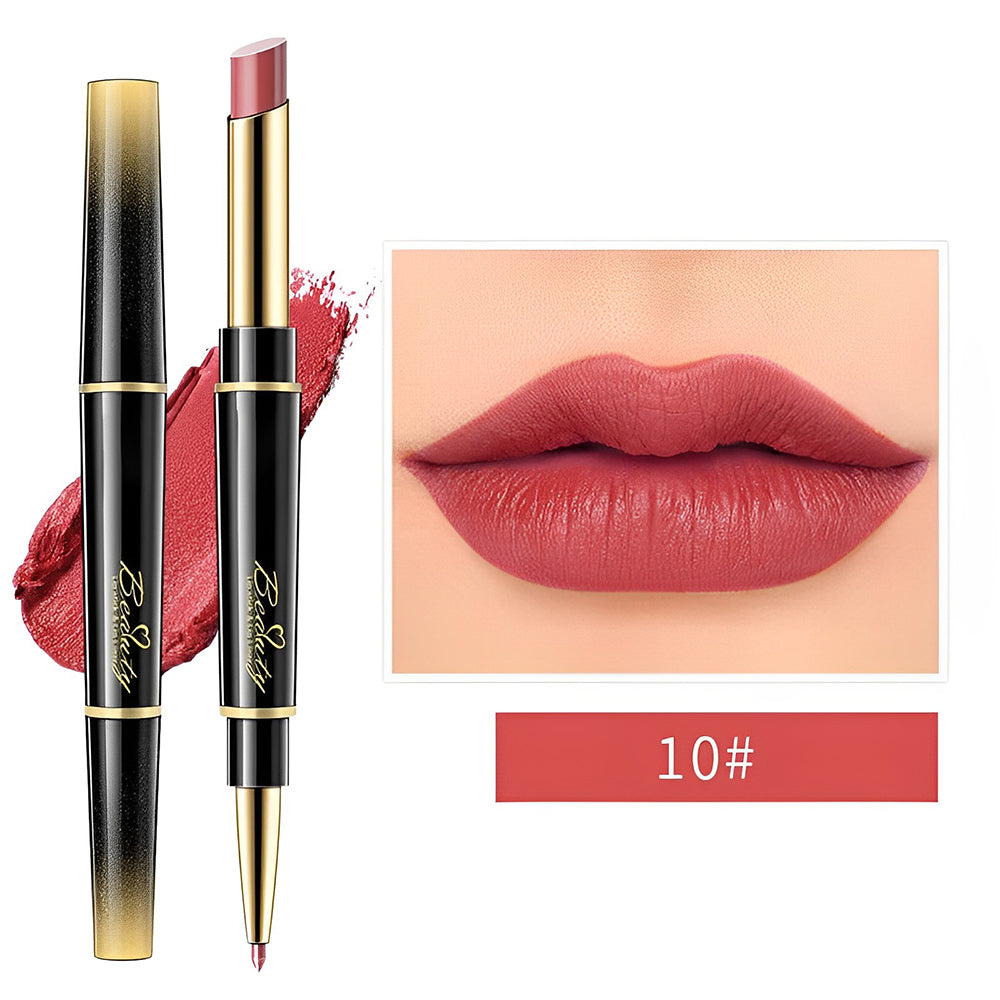 💕Doppelseitiger Automatischer Lippenstift Matt Wasserdicht