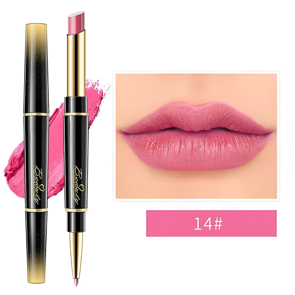 💕Doppelseitiger Automatischer Lippenstift Matt Wasserdicht