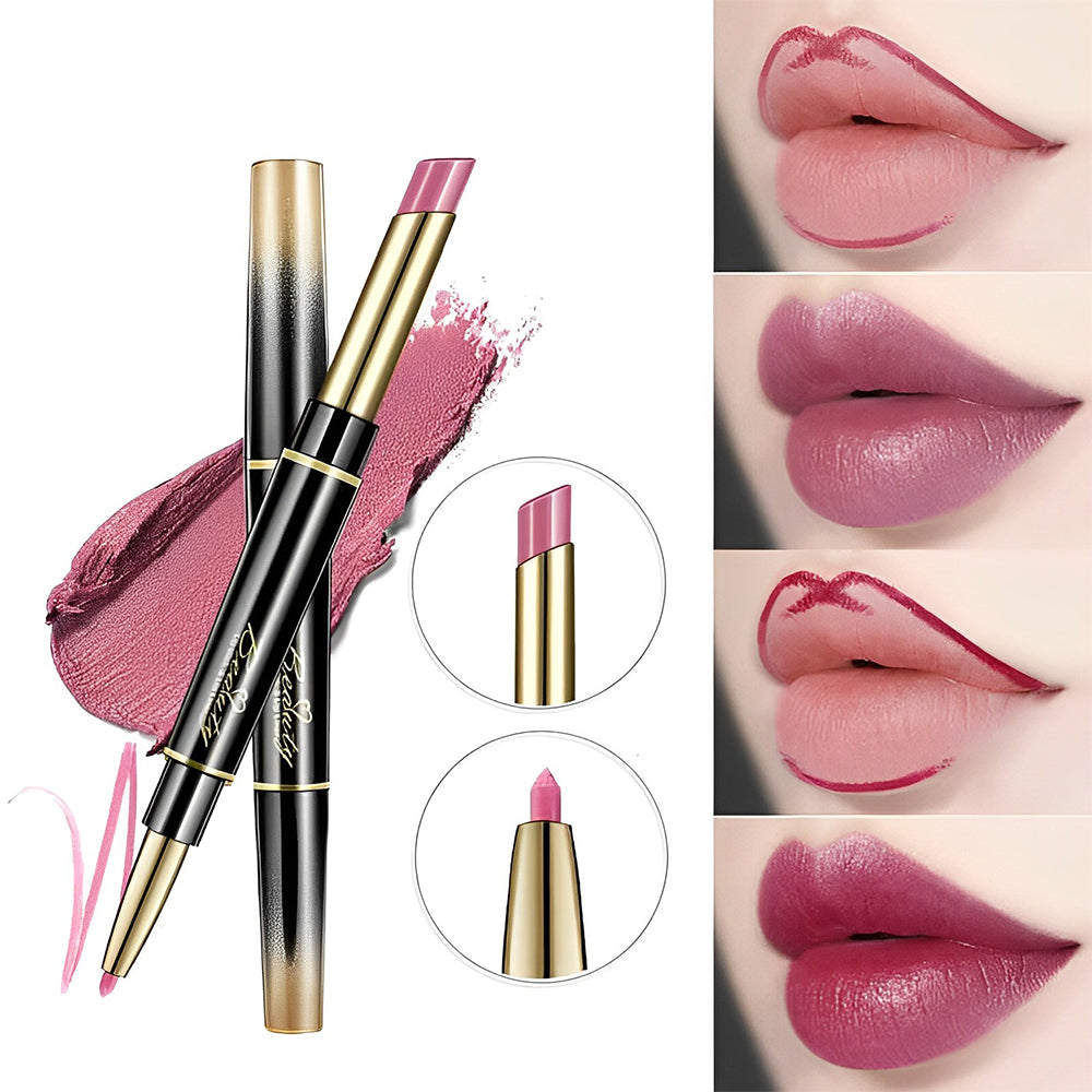 💕Doppelseitiger Automatischer Lippenstift Matt Wasserdicht