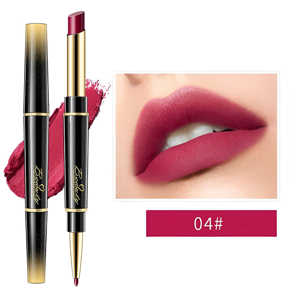 💕Doppelseitiger Automatischer Lippenstift Matt Wasserdicht