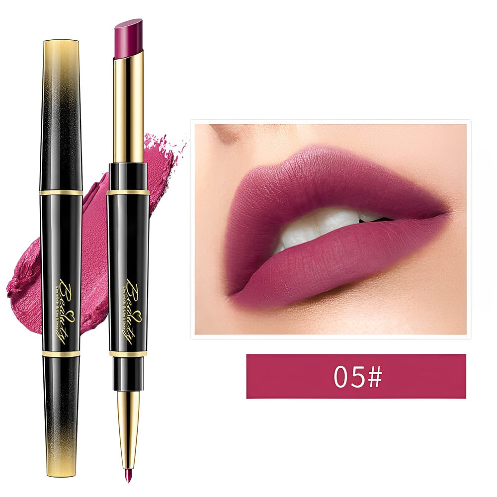 💕Doppelseitiger Automatischer Lippenstift Matt Wasserdicht