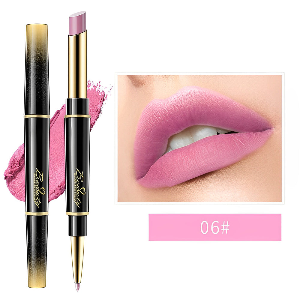 💕Doppelseitiger Automatischer Lippenstift Matt Wasserdicht