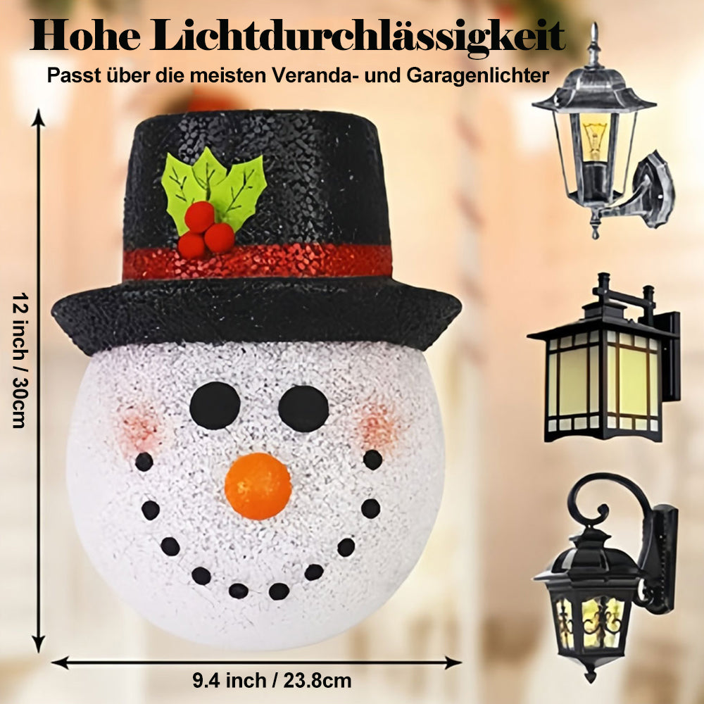 🎅Weihnachten Hot-Sale Schneemann Abdeckungen für Verandaleuchten (2 Stück)