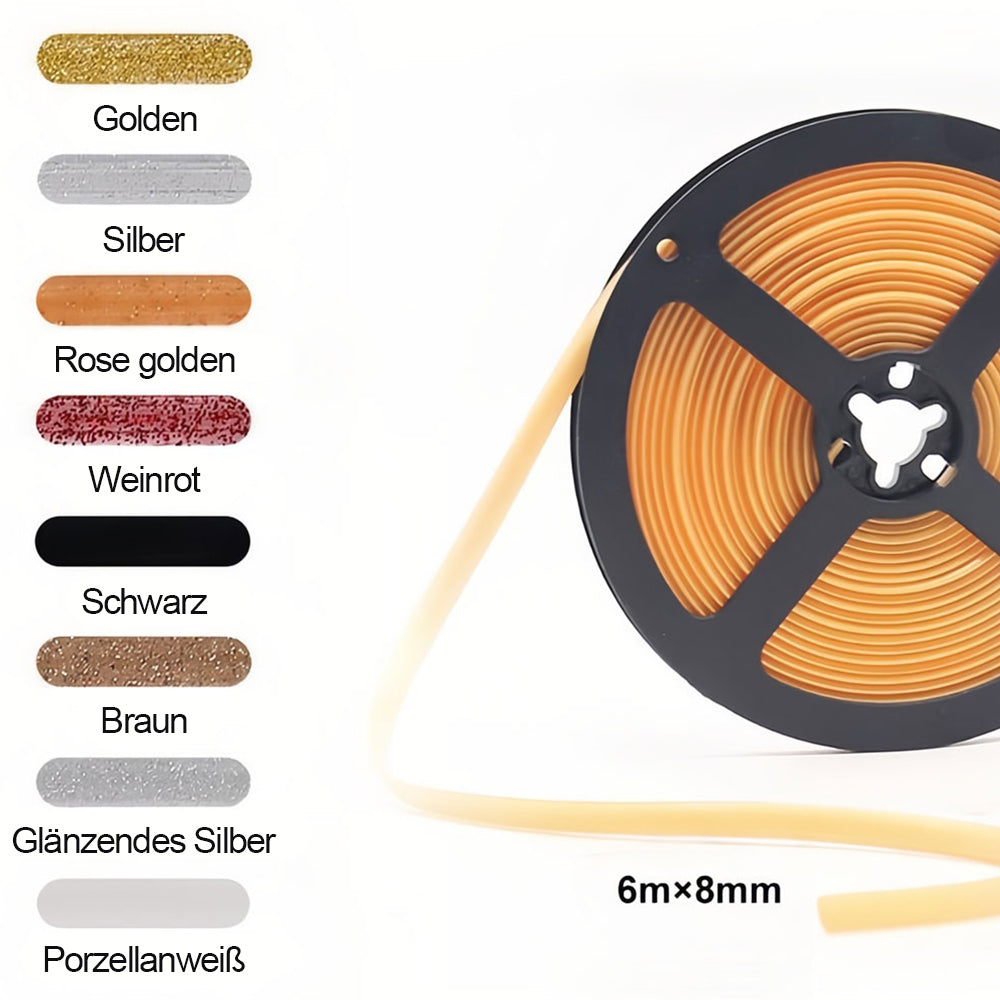 Schimmeldichtes Fugenband für Keramikfliesen (eine Rolle 6m x 8mm)