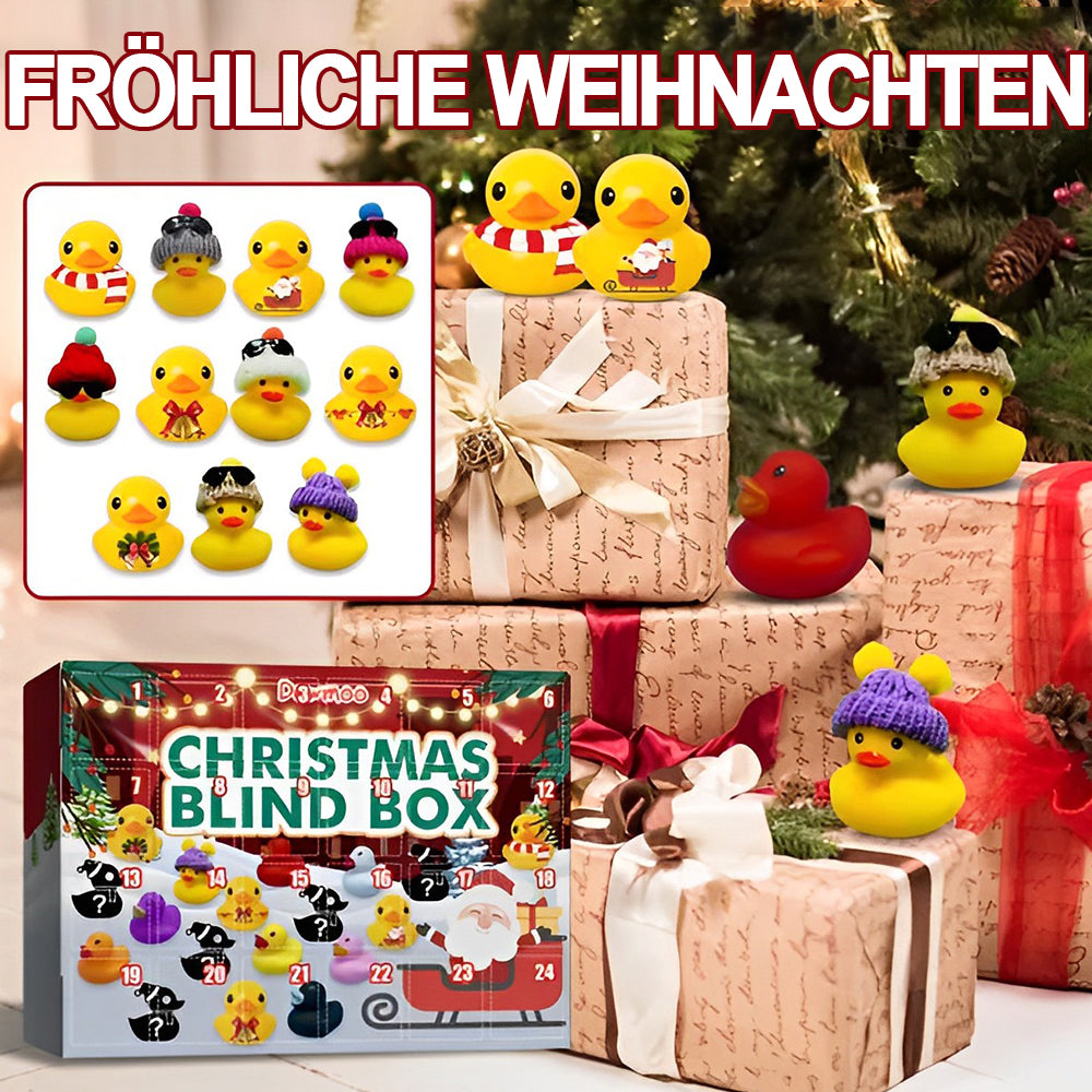 🎄🦆Weihnachten Gummienten-Adventskalender (1 Set mit 24 Enten)