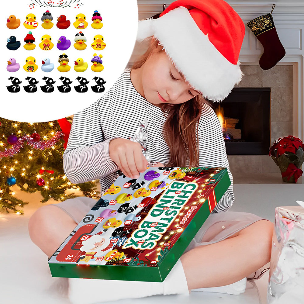 🎄🦆Weihnachten Gummienten-Adventskalender (1 Set mit 24 Enten)