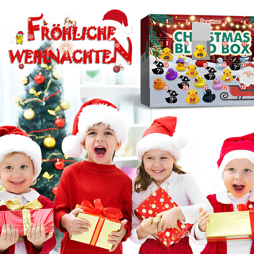 🎄🦆Weihnachten Gummienten-Adventskalender (1 Set mit 24 Enten)