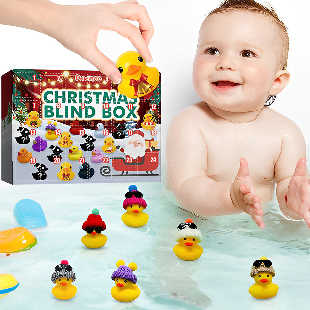 🎄🦆Weihnachten Gummienten-Adventskalender (1 Set mit 24 Enten)