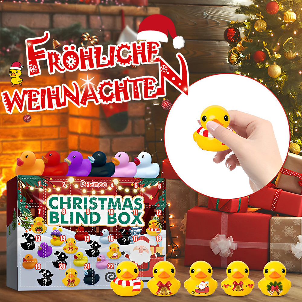 🎄🦆Weihnachten Gummienten-Adventskalender (1 Set mit 24 Enten)