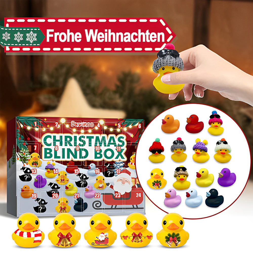 🎄🦆Weihnachten Gummienten-Adventskalender (1 Set mit 24 Enten)