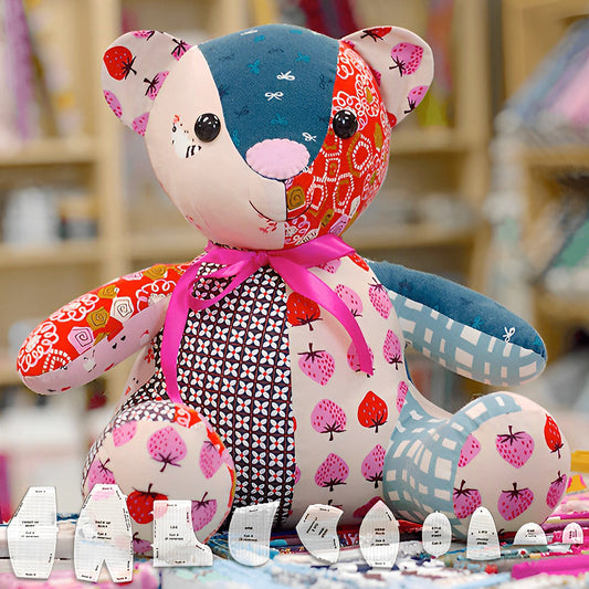 Memory Bear Vorlagen Lineal Set (10 Stück) - mit Anleitungen