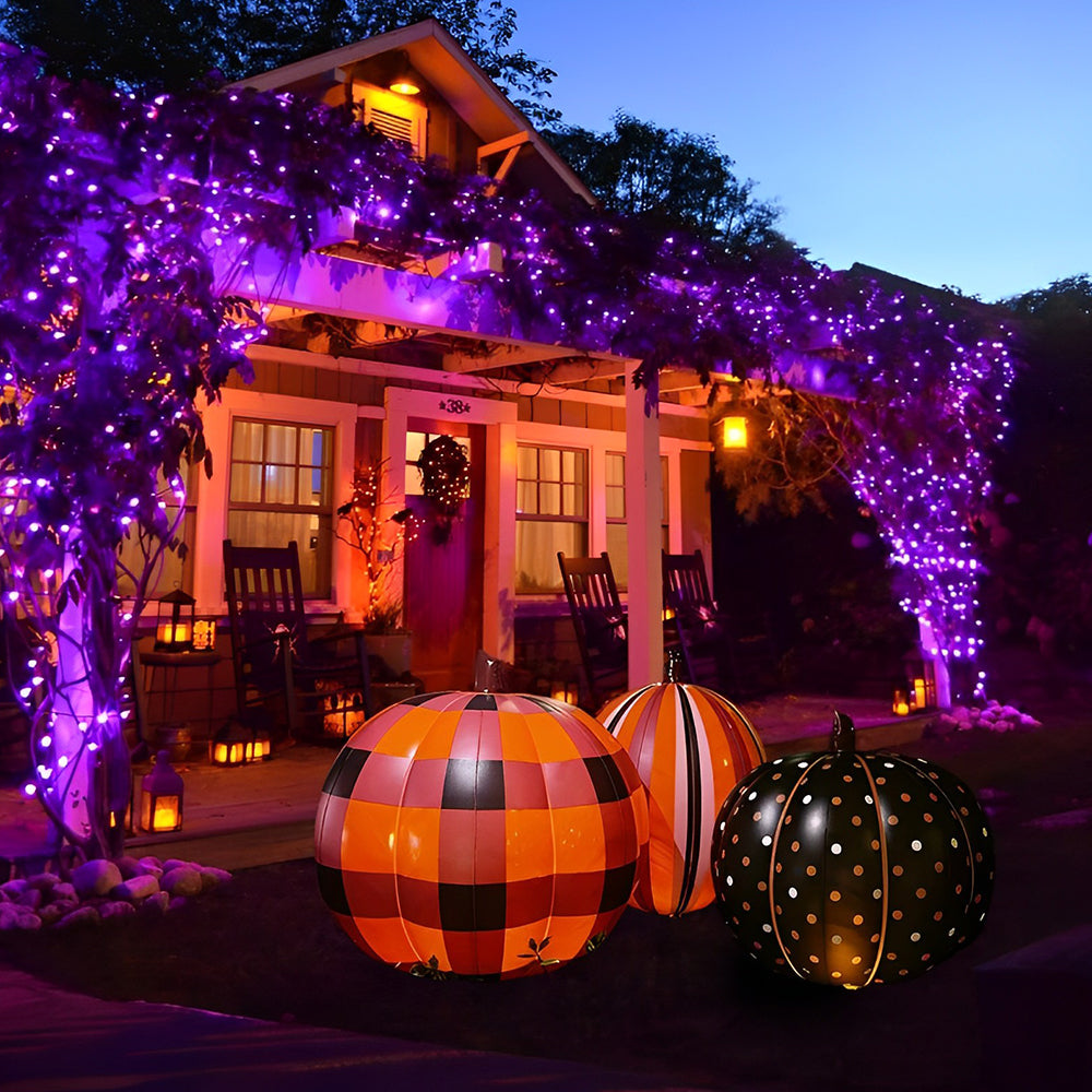 🎃Halloween LED Hof Kürbisse aufblasbar dekoriert