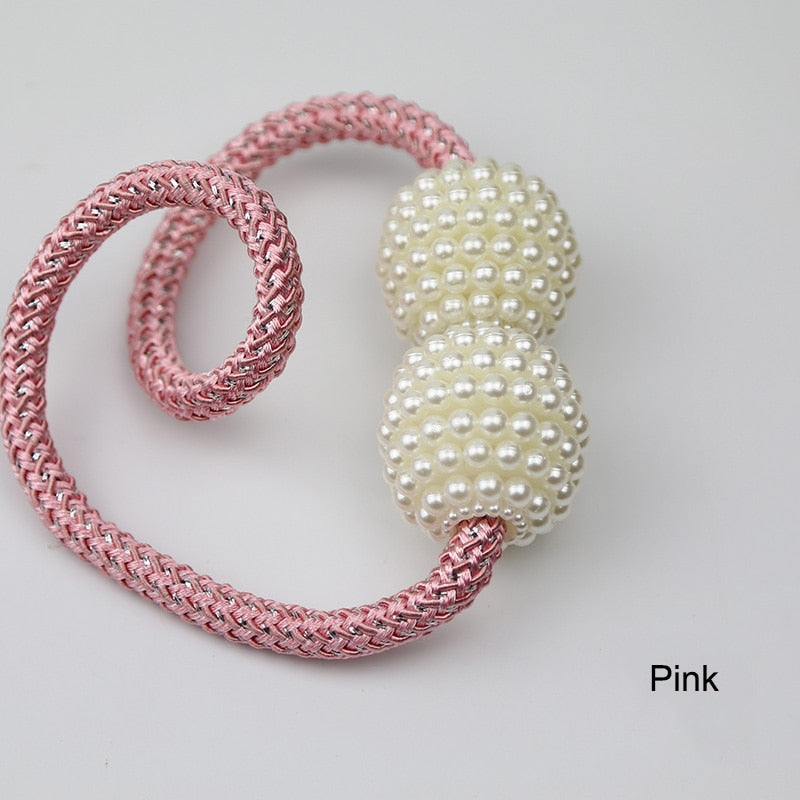 1x Perle Magnetische Vorhang Clip Vorhang Halter Tieback Schnalle Clips