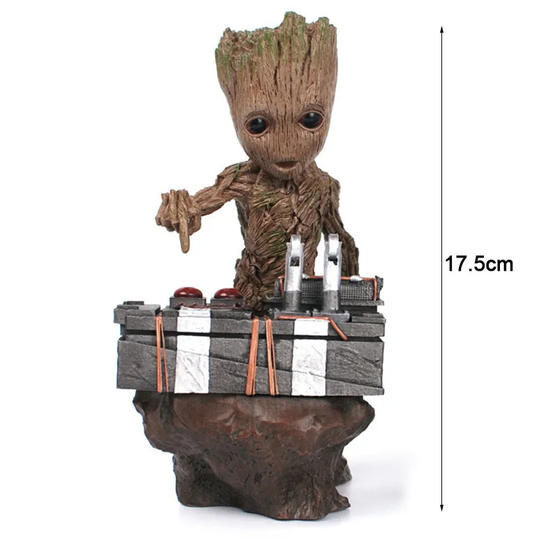 Marvel Guardians of The Galaxy Groot Statue Modell Avengers Süßer Babybaum-Mann PVC Anime Actionfigur Spielzeug Sammlung Geschenk