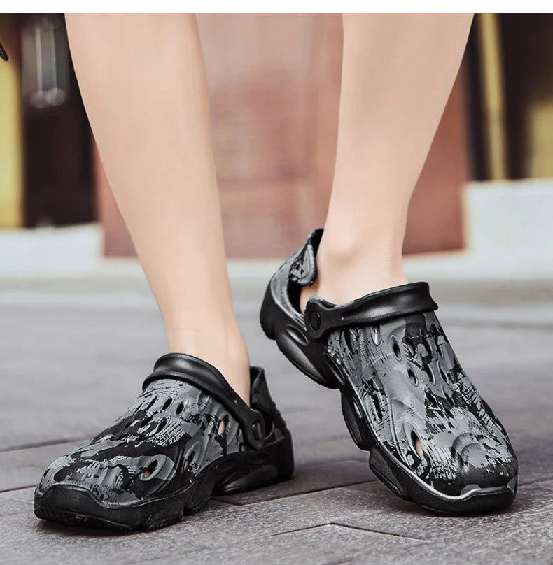 Herren Clogs Strand Sandalen Sommer lässige Garten Schuhe Clog leichtgewicht