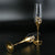 200 ml Kristall Champagnergläser Paar Hochzeitsgeschenk Partygläser Kristallgläser Barzubehör Weingläser Set mit goldenem Stiel