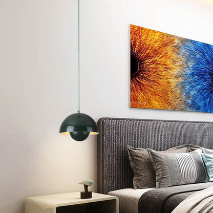 Sandsberg | Halbkreis Bunte Chandeliers – Moderne Skandinavische Deckenleuchte für Essen, Wohnen & Büro