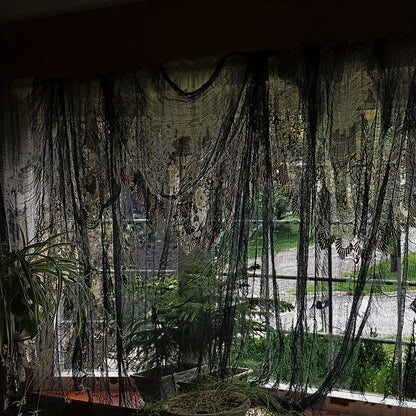 Sandsberg | Halloween Schwarze Stoffhängedekoration – Polyester Gruseldekor