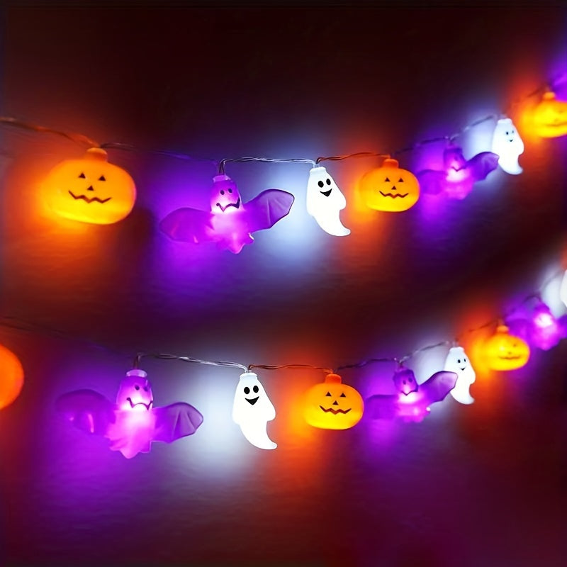 Sandsberg | Spooky Halloween Lichterkette – Batteriegespeistes Kürbisdesign
