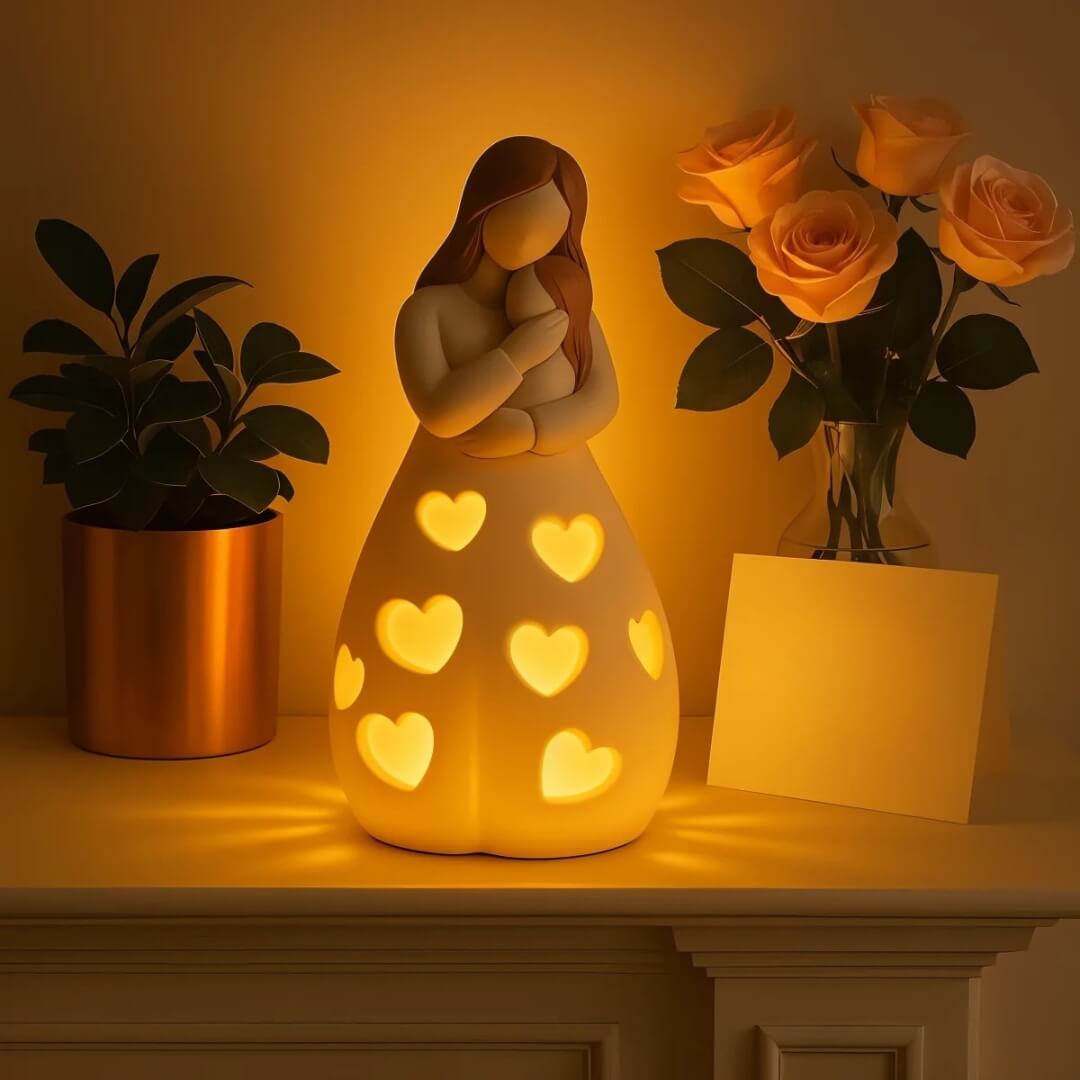 Sandsberg | Heart of Mum Ambient Lampe – Warmes LED Licht für Zuhause & Geschenkdekoration