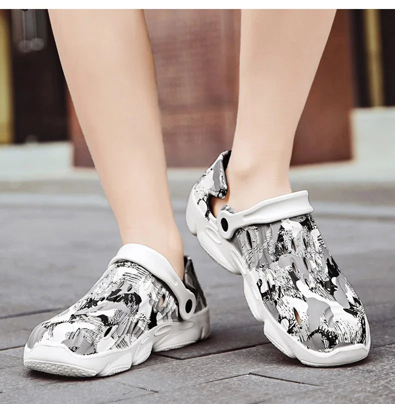 Herren Clogs Strand Sandalen Sommer lässige Garten Schuhe Clog leichtgewicht