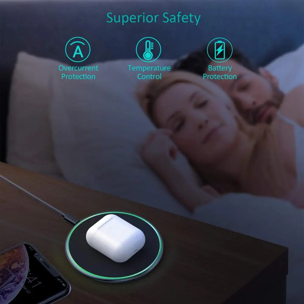 Sandsberg | 30W Schnelles Wireless-Ladepad | Premium USB C Ladekabel MagSafe Ladegerät für Apple iPhone, Samsung & Android - Schnelles Wireless-Ladepad
