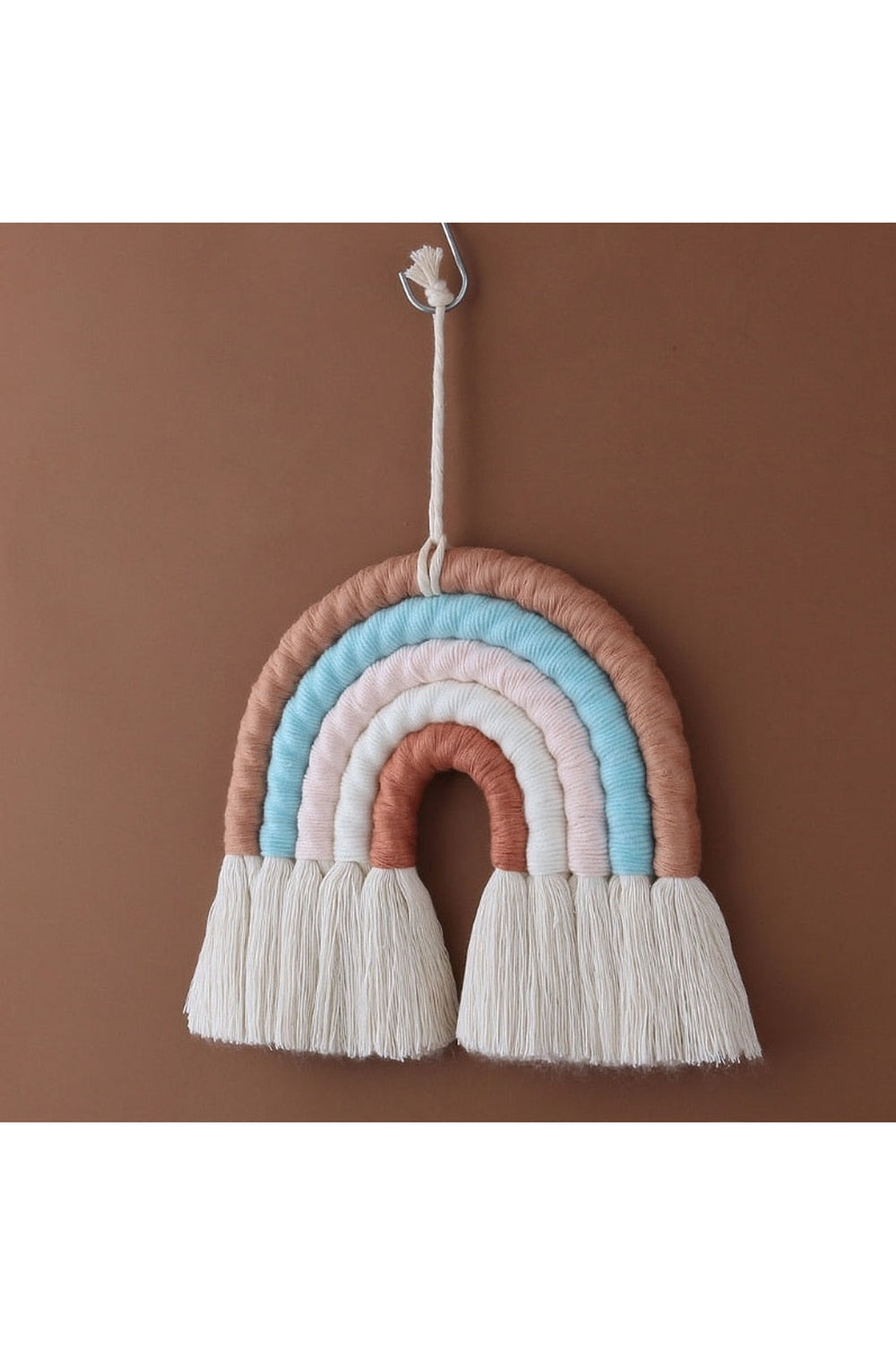 Makramee Regenbogen Wandbehang