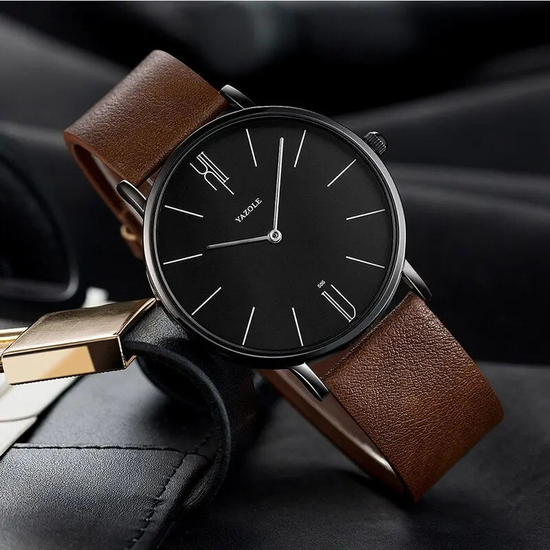 Herrenarmbanduhr im Old-Money-Stil, klassisch und stilvoll