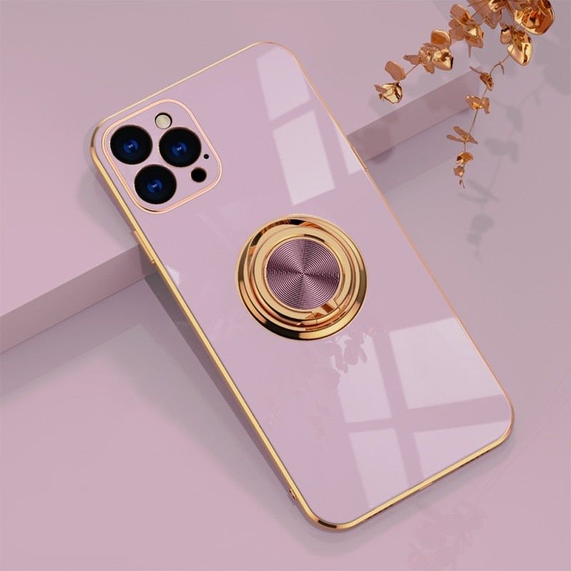 Sandsberg iPhone-Hülle mit Metallständerring