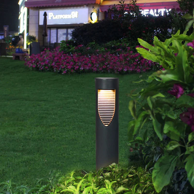 Sandsberg | Solar Gartenlampe Modern – LED Außenbeleuchtung mit stilvollem Design für Terrasse & Garten