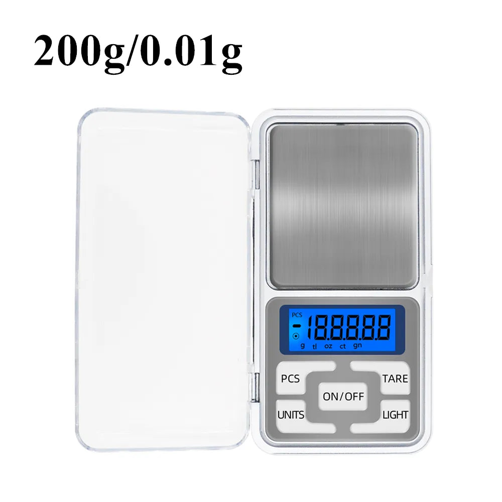 Digitale Küchenwaage Präzisionswaagen - 3Kg/500G Kapazität, 0.01g Genauigkeit, Schmuckwiegen für Lebensmitteldiät, LCD elektronische Wage