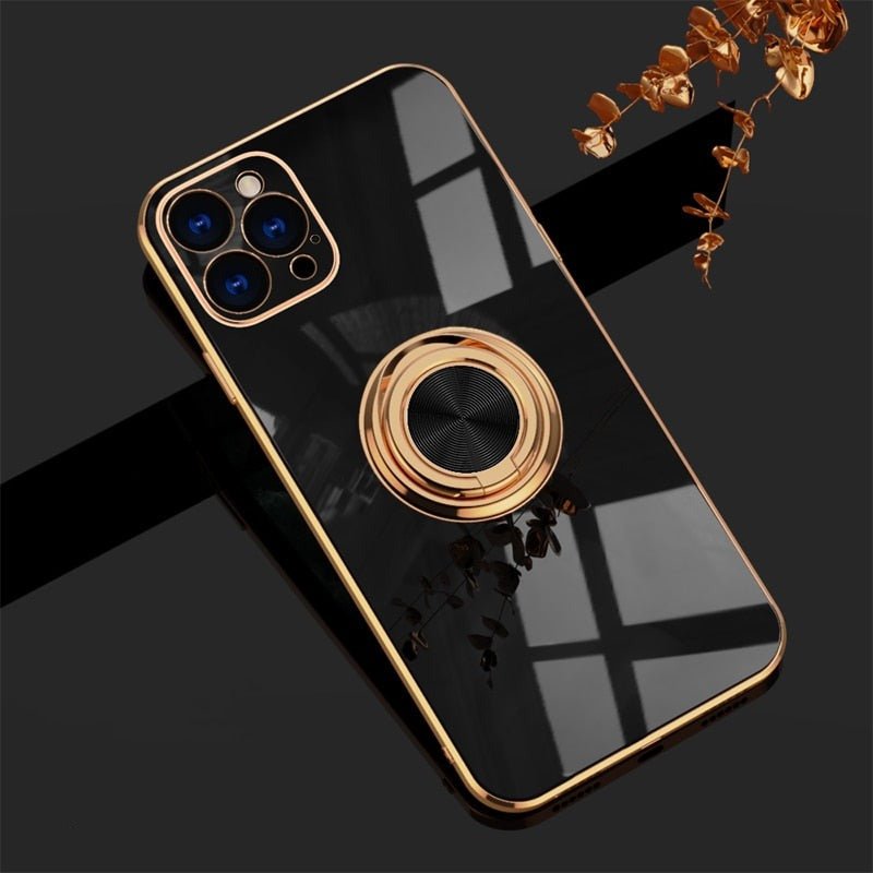 Sandsberg iPhone-Hülle mit Metallständerring
