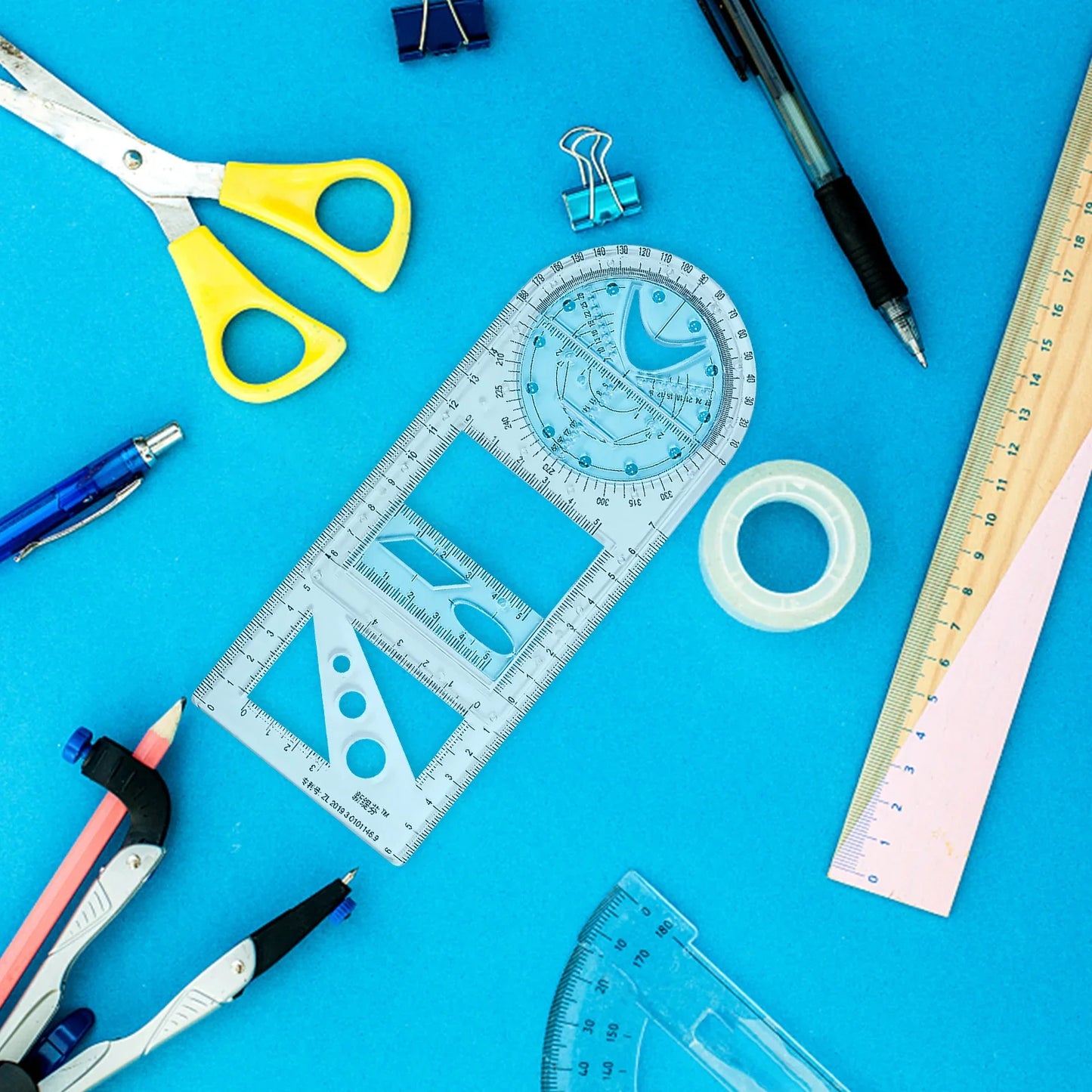 Sandsberg | Drehbares Mathematisches Geometrie Lineal