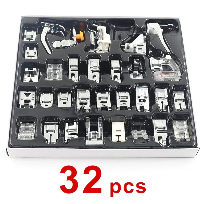 Nähmaschinen-Fußsatz-Kit: Haushaltsstrickzubehör für Brother, Babylock, Singer, Janome, Elna, Toyota