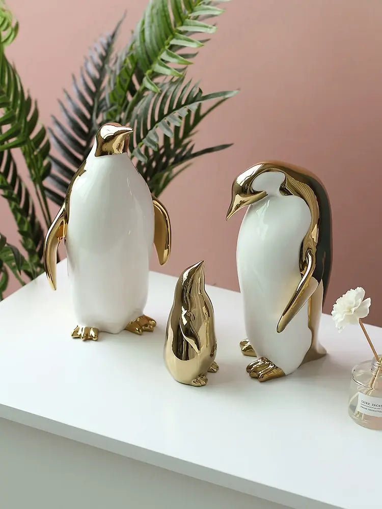 Chic - Luxuriöse Pinguin-Ornamente