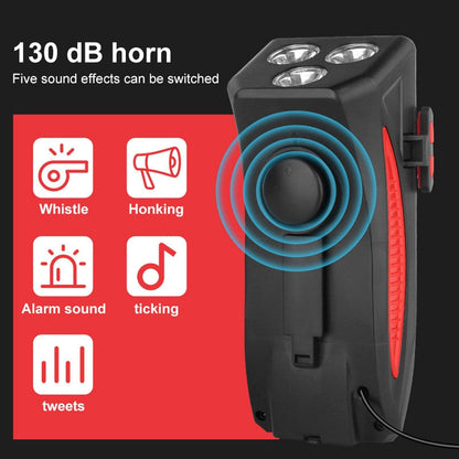 Sandsberg | RideLight 4-in-1 Fahrradlicht | Powerbank, Handyhalter & Hupe | 400 Lumen wasserdichtes Licht