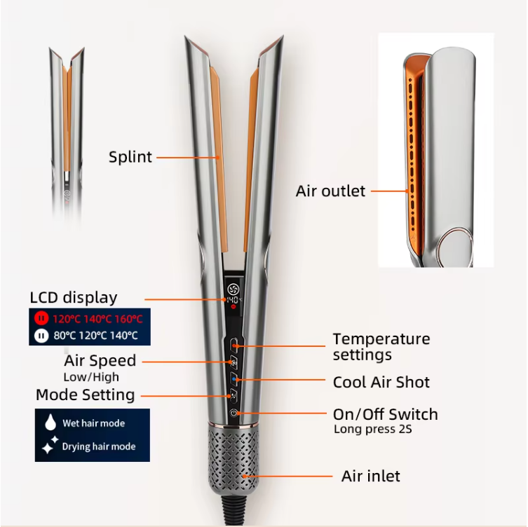 Sandsberg | StraightStyler | 2-in-1 Haartrockner & Glätteisen für müheloses Styling