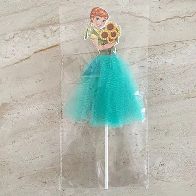 Frozen Elsa Anna Prinzessinnen Tortendekorationen - 1 Stück, Perfekt für Mädchen Geburtstagsfeier Dekorationen