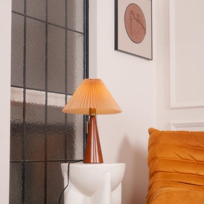 Sandsberg | AntiqueRadiance – Elegante Holz- und Metalltischlampe