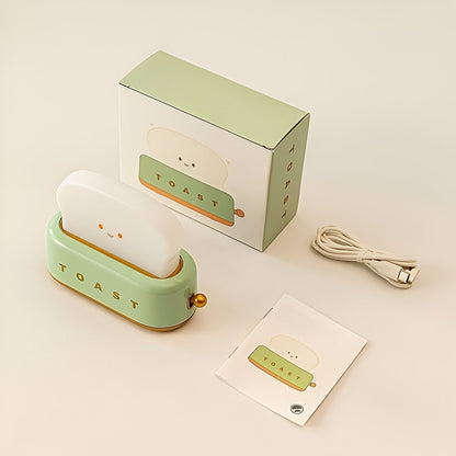 Sandsberg | TinyToast Tischlampe – Tragbare toasterförmige Nachtlicht mit dimmbarer LED & USB-Anschluss