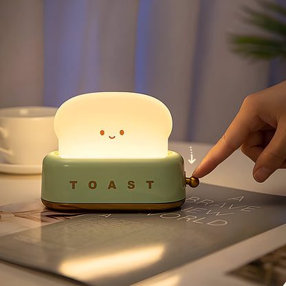 Sandsberg | TinyToast Tischlampe – Tragbare toasterförmige Nachtlicht mit dimmbarer LED & USB-Anschluss