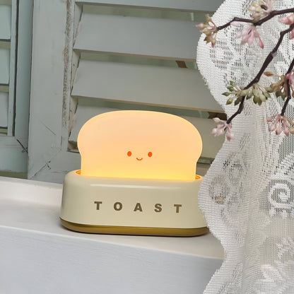 Sandsberg | TinyToast Tischlampe – Tragbare toasterförmige Nachtlicht mit dimmbarer LED & USB-Anschluss