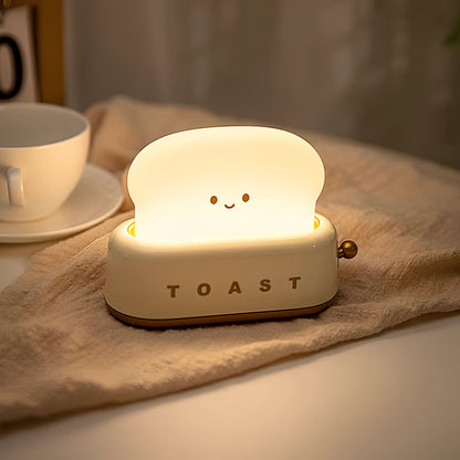 Sandsberg | TinyToast Tischlampe – Tragbare toasterförmige Nachtlicht mit dimmbarer LED & USB-Anschluss