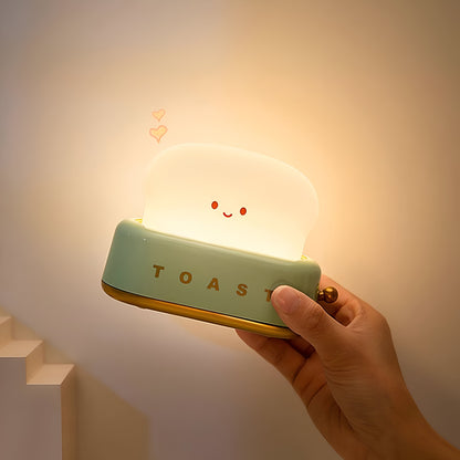 Sandsberg | TinyToast Tischlampe – Tragbare toasterförmige Nachtlicht mit dimmbarer LED & USB-Anschluss