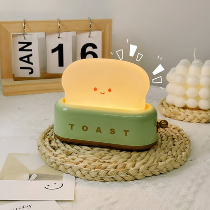 Sandsberg | TinyToast Tischlampe – Tragbare toasterförmige Nachtlicht mit dimmbarer LED & USB-Anschluss
