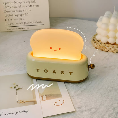 Sandsberg | TinyToast Tischlampe – Tragbare toasterförmige Nachtlicht mit dimmbarer LED & USB-Anschluss