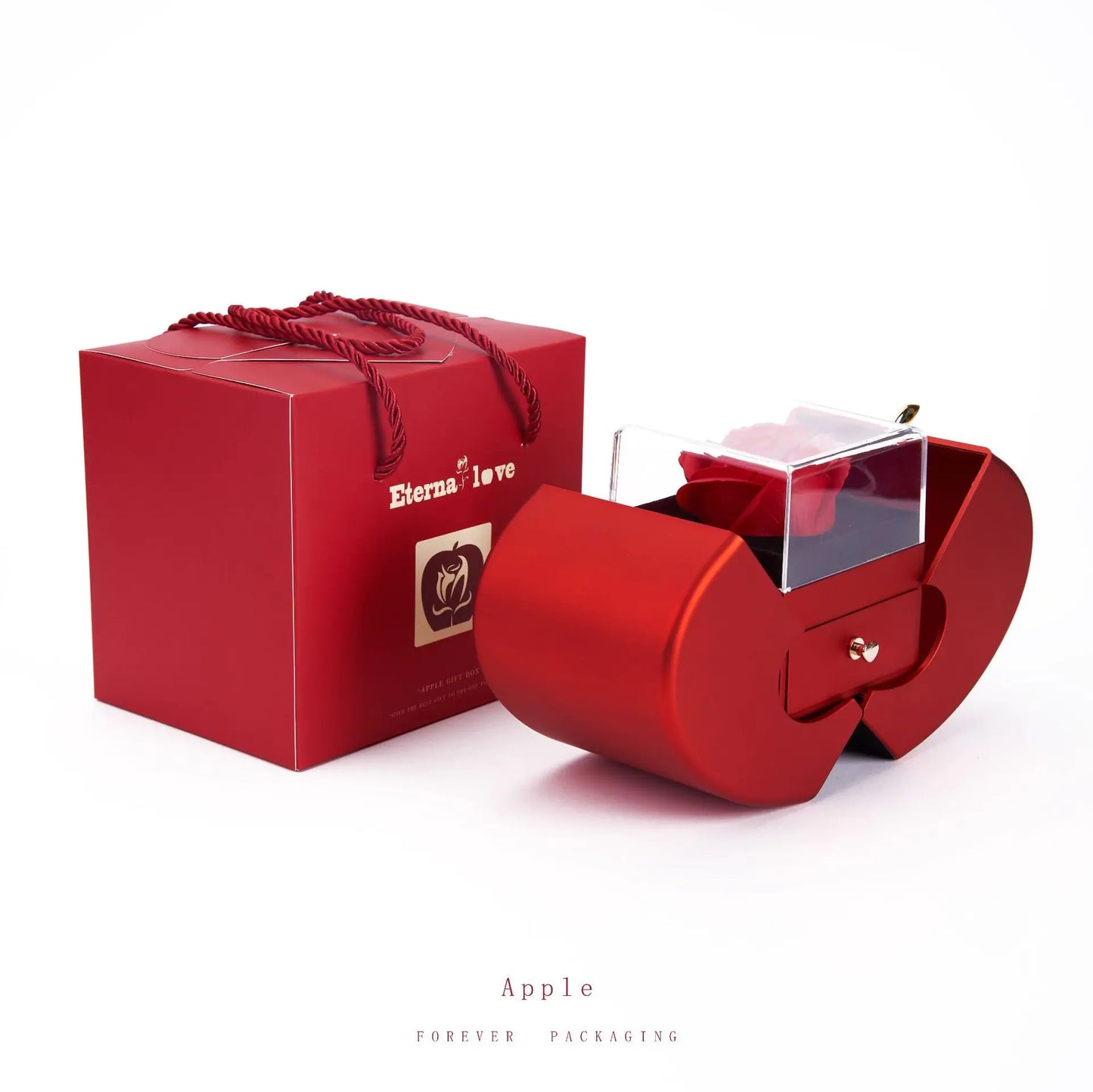 Ewige Blume Apfel Schmuckbox
