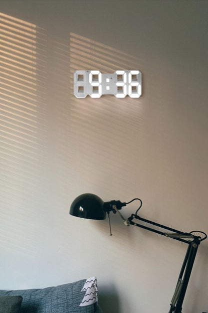 Digitale 3D LED Wanduhr – Modernes Design mit Dimmfunktion und optimaler Sichtbarkeit